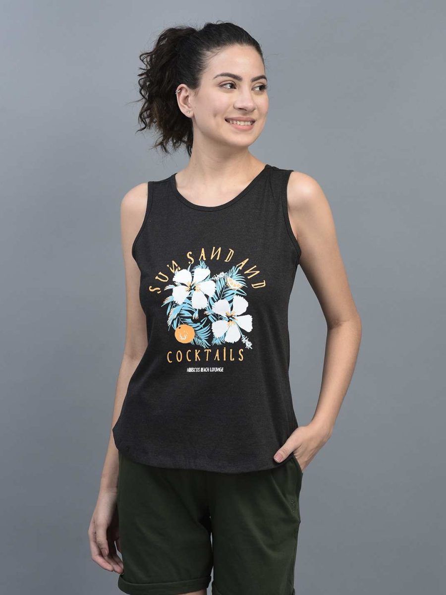 Dollar Women's Printed Premium  Cotton Tank Top