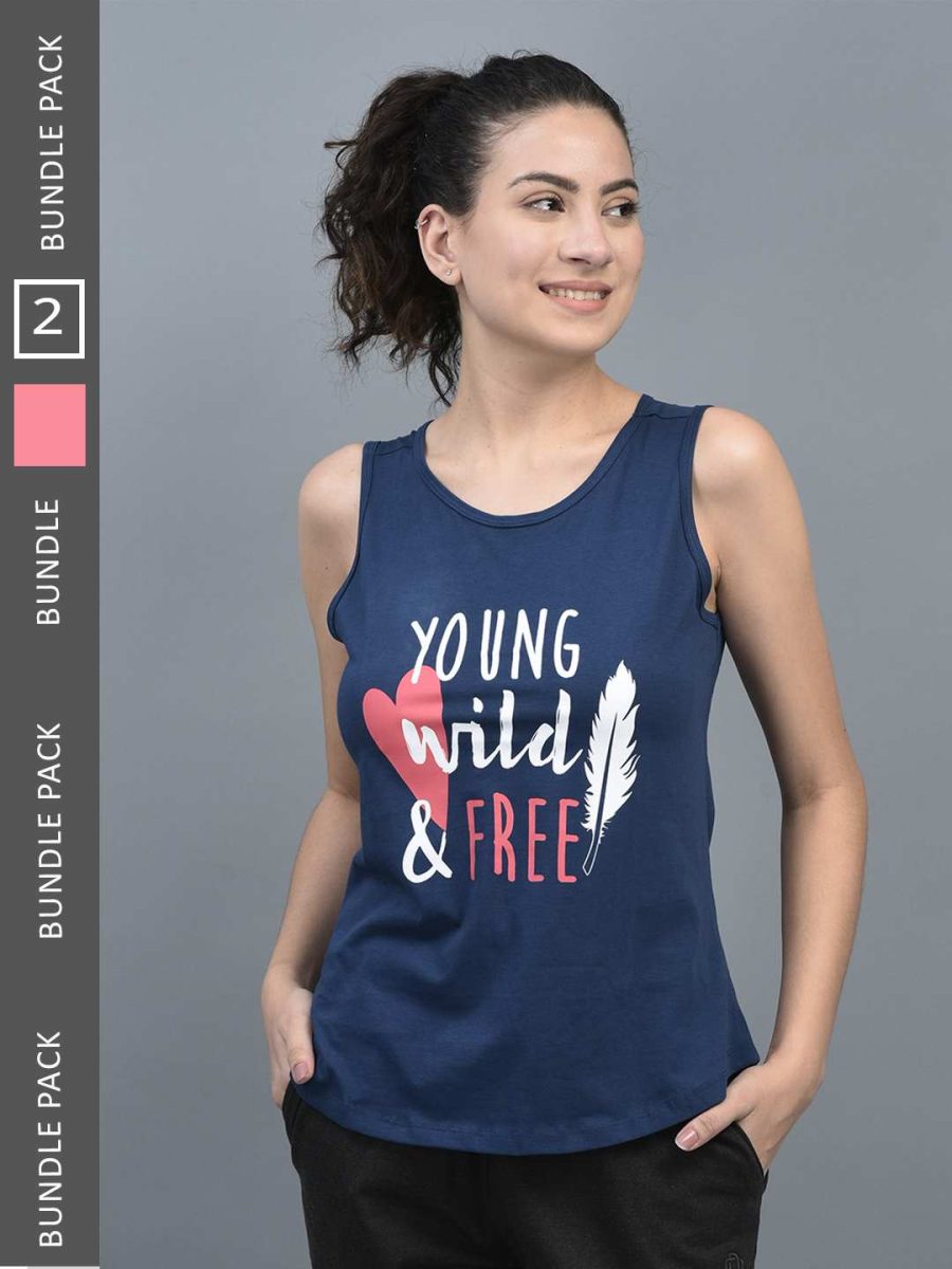 Dollar Women's Printed Premium  Cotton Tank Top