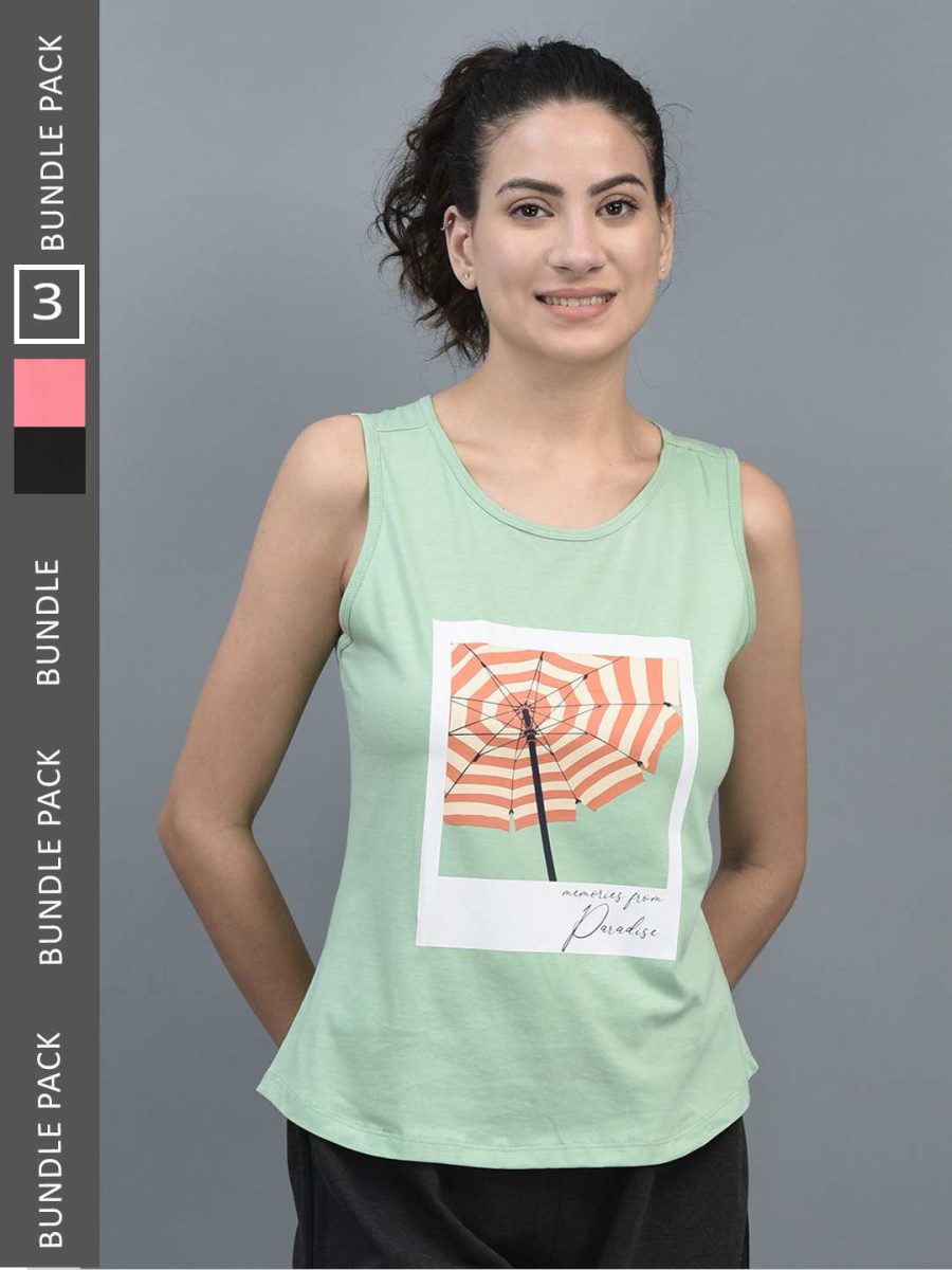 Dollar Women's Printed Premium  Cotton Tank Top