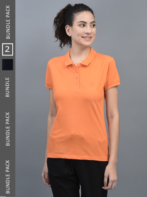 Dollar Women's Solid Premium Cotton Colored Polo Tshirt