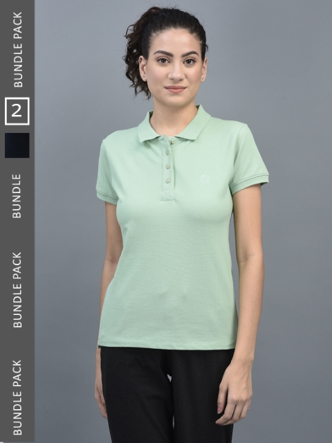 Dollar Women's Solid Premium Cotton Colored Polo Tshirt