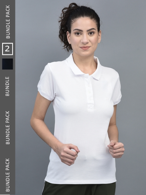 Dollar Women's Solid Premium Cotton Colored Polo Tshirt