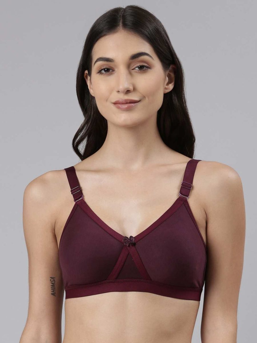 Dollar Missy Pack of 1 Women's Cotton Wire-Free Crossover Support Bra