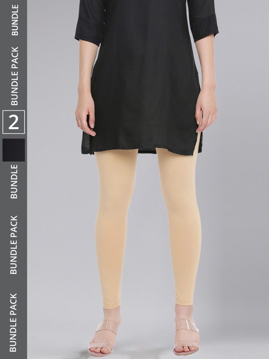 Dollar Missy Women's Cotton Four Way Stretchable Ankle Length Leggings