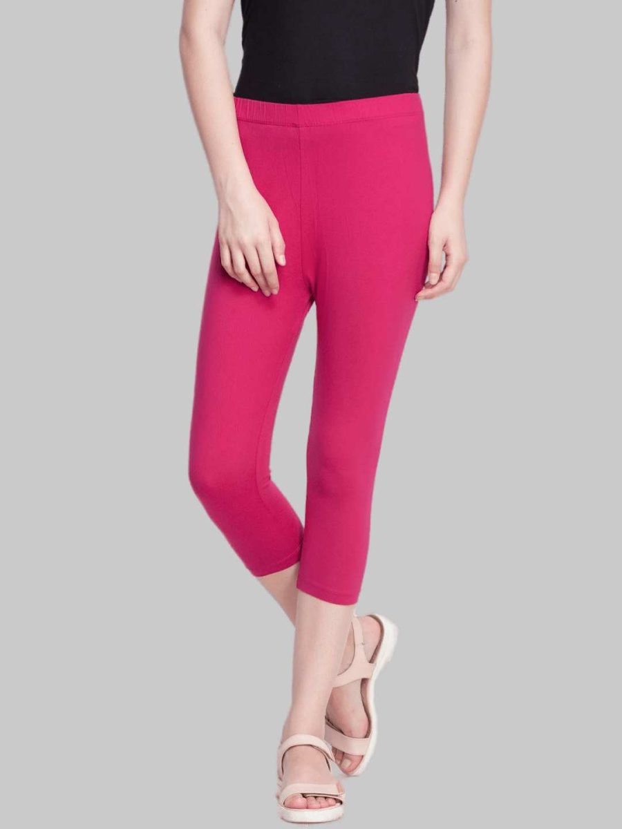 Dollar Missy Women's Cotton Four Way Stretchable Capri Length Legging