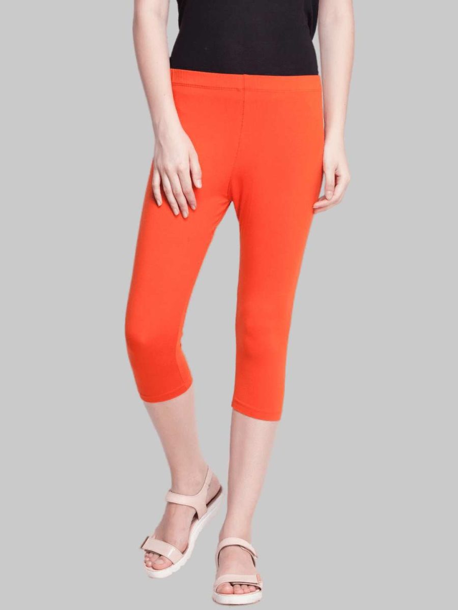 Dollar Missy Women's Cotton Four Way Stretchable Capri Length Legging