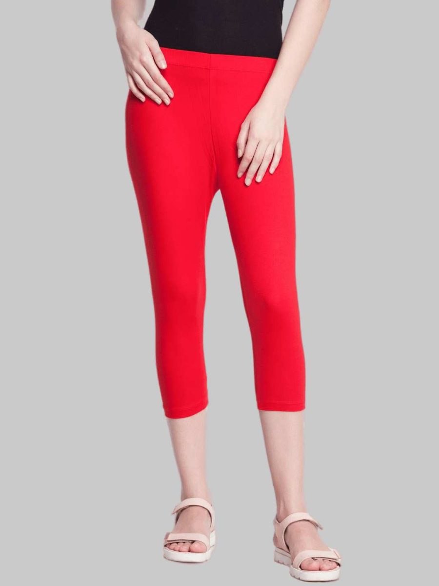 Dollar Missy Women's Cotton Four Way Stretchable Capri Length Legging