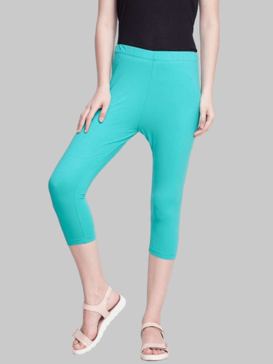 Dollar Missy Women's Cotton Four Way Stretchable Capri Length Legging