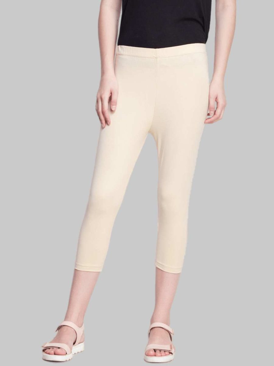Dollar Missy Women's Cotton Four Way Stretchable Capri Length Legging