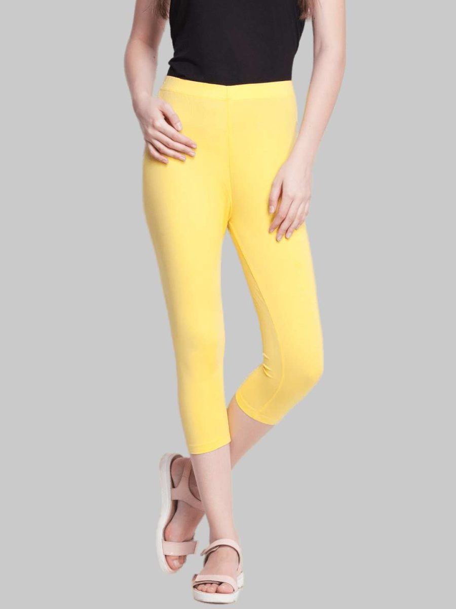 Dollar Missy Women's Cotton Four Way Stretchable Capri Length Legging