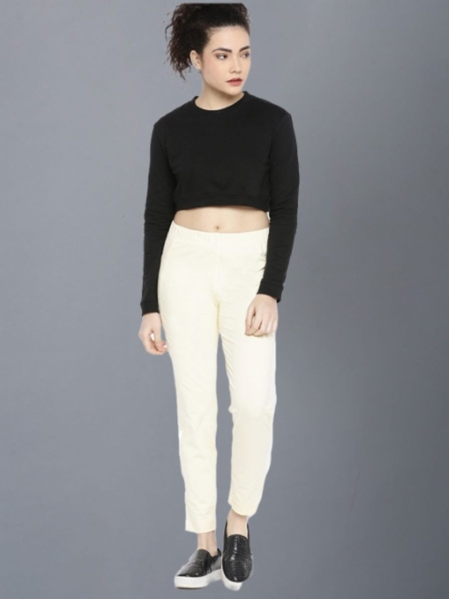 Dollar Missy Women's Cotton Four Way  Stretchable Kurti Pant