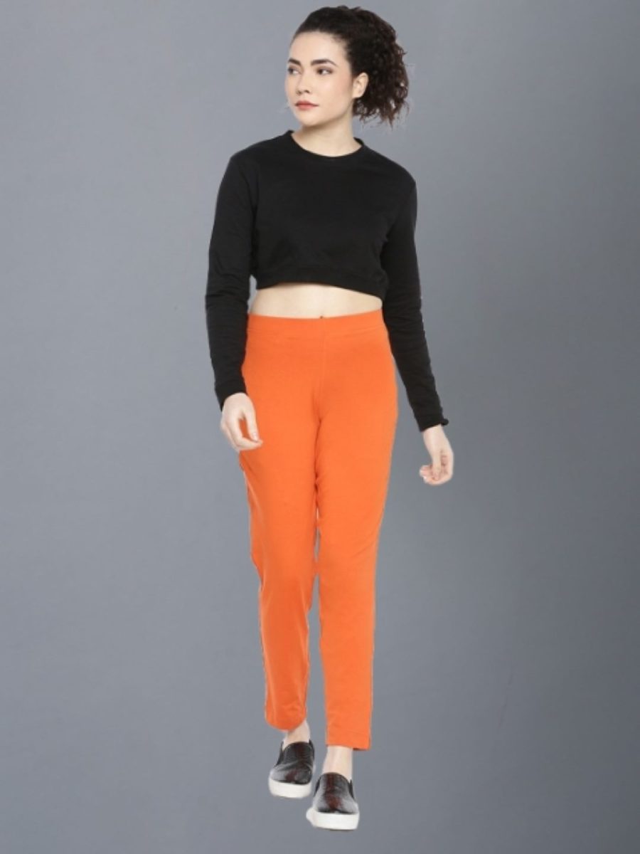 Dollar Missy Women's Cotton Four Way  Stretchable Kurti Pant