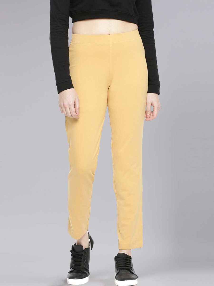 Dollar Missy Women's Cotton Four Way  Stretchable Kurti Pant