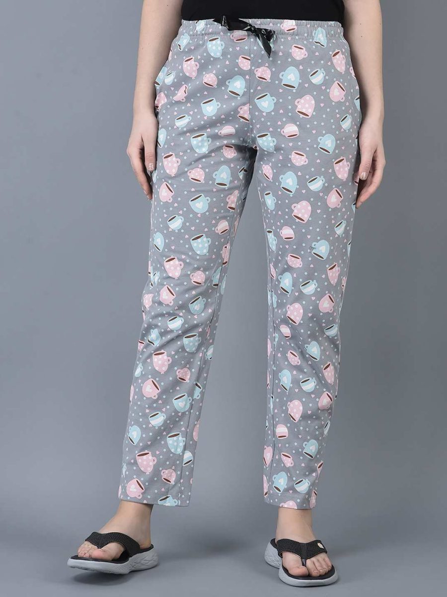 Dollar Missy Women's Combed Cotton Printed Relax Pyjama