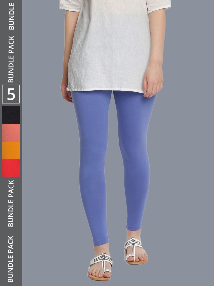 Dollar Missy Women's Cotton Four Way Stretchable Ankle Length Leggings