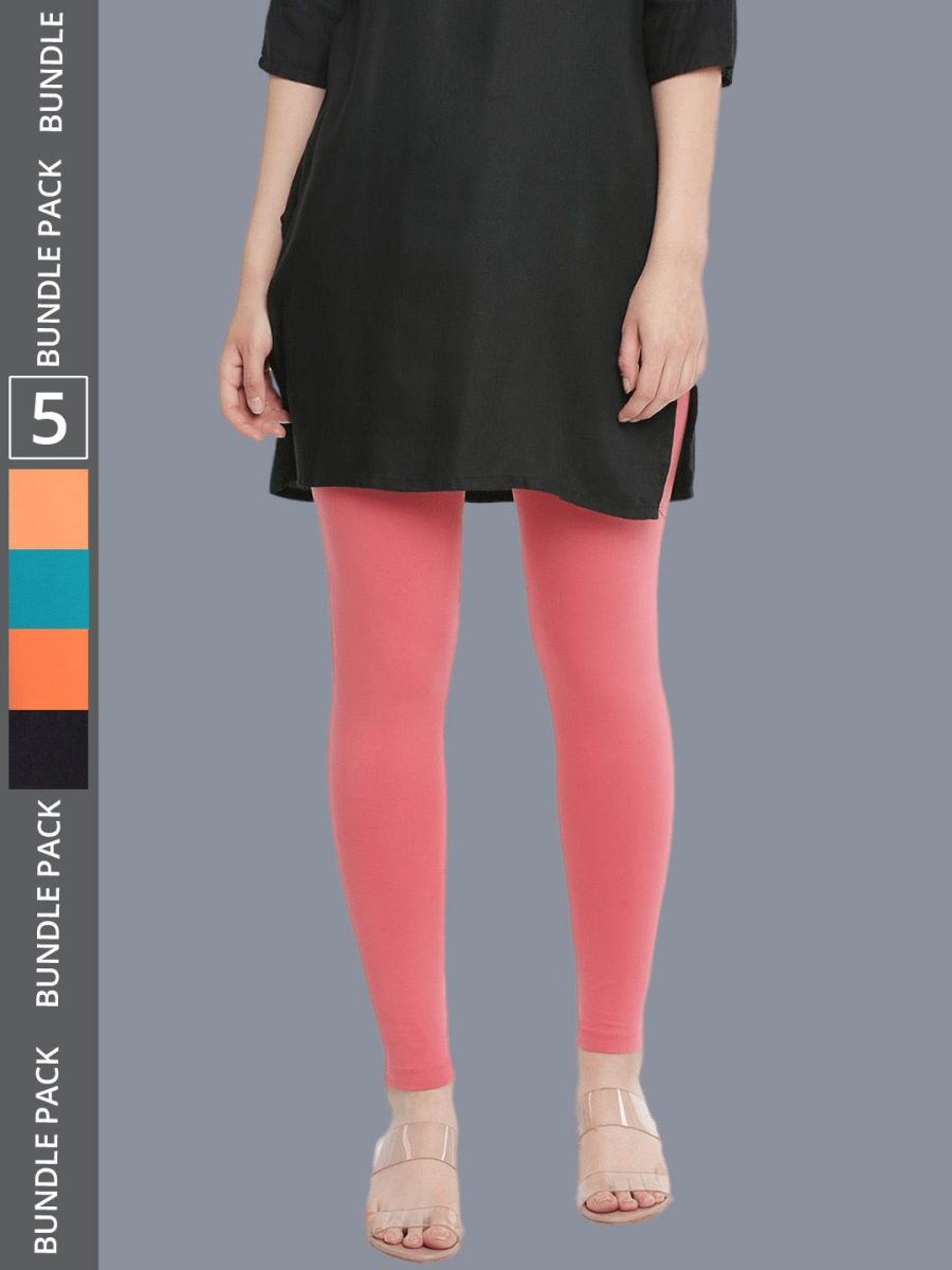 Dollar Missy Women's Cotton Four Way Stretchable Ankle Length Leggings