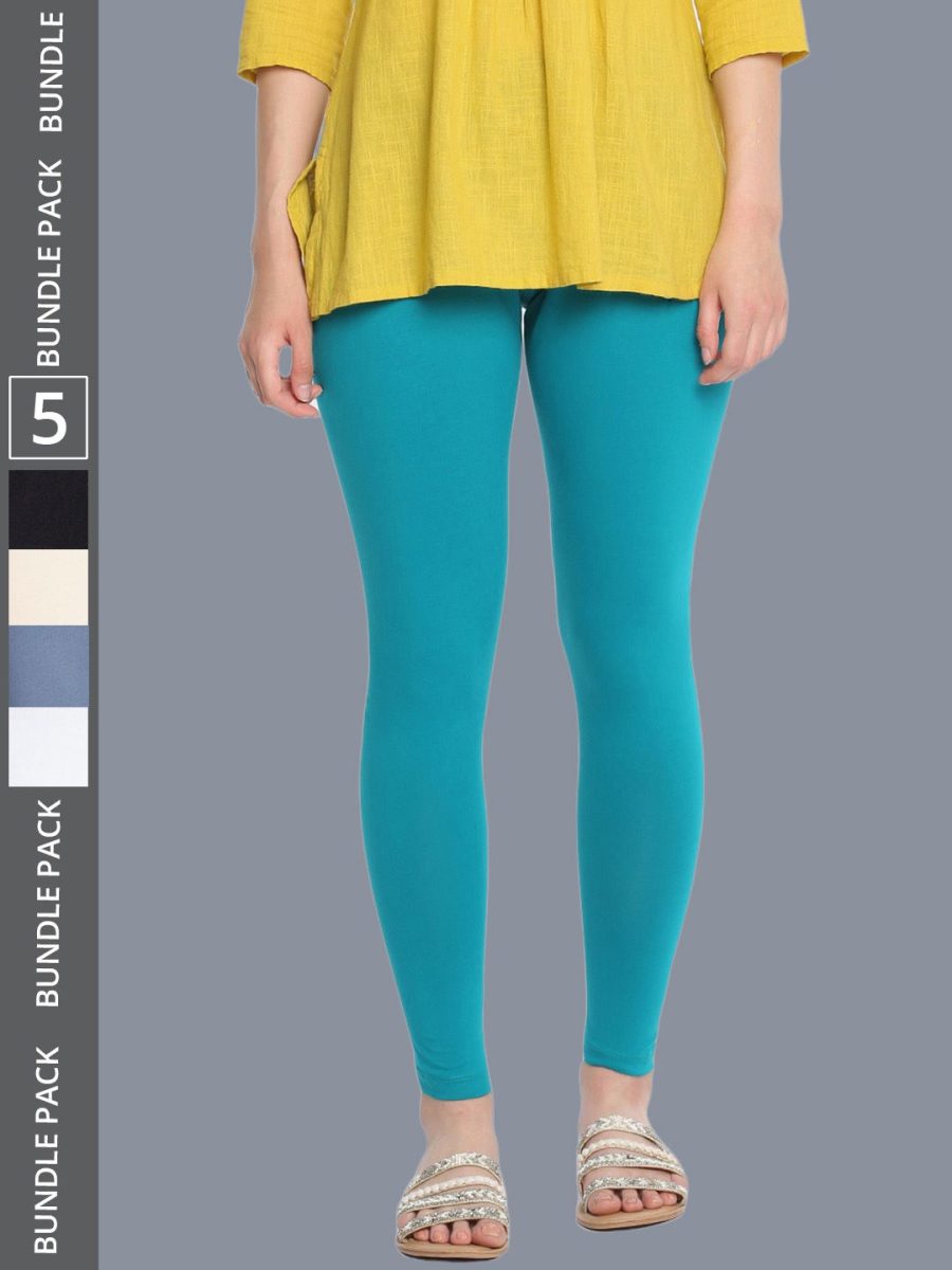 Dollar Missy Women's Cotton Four Way Stretchable Ankle Length Leggings