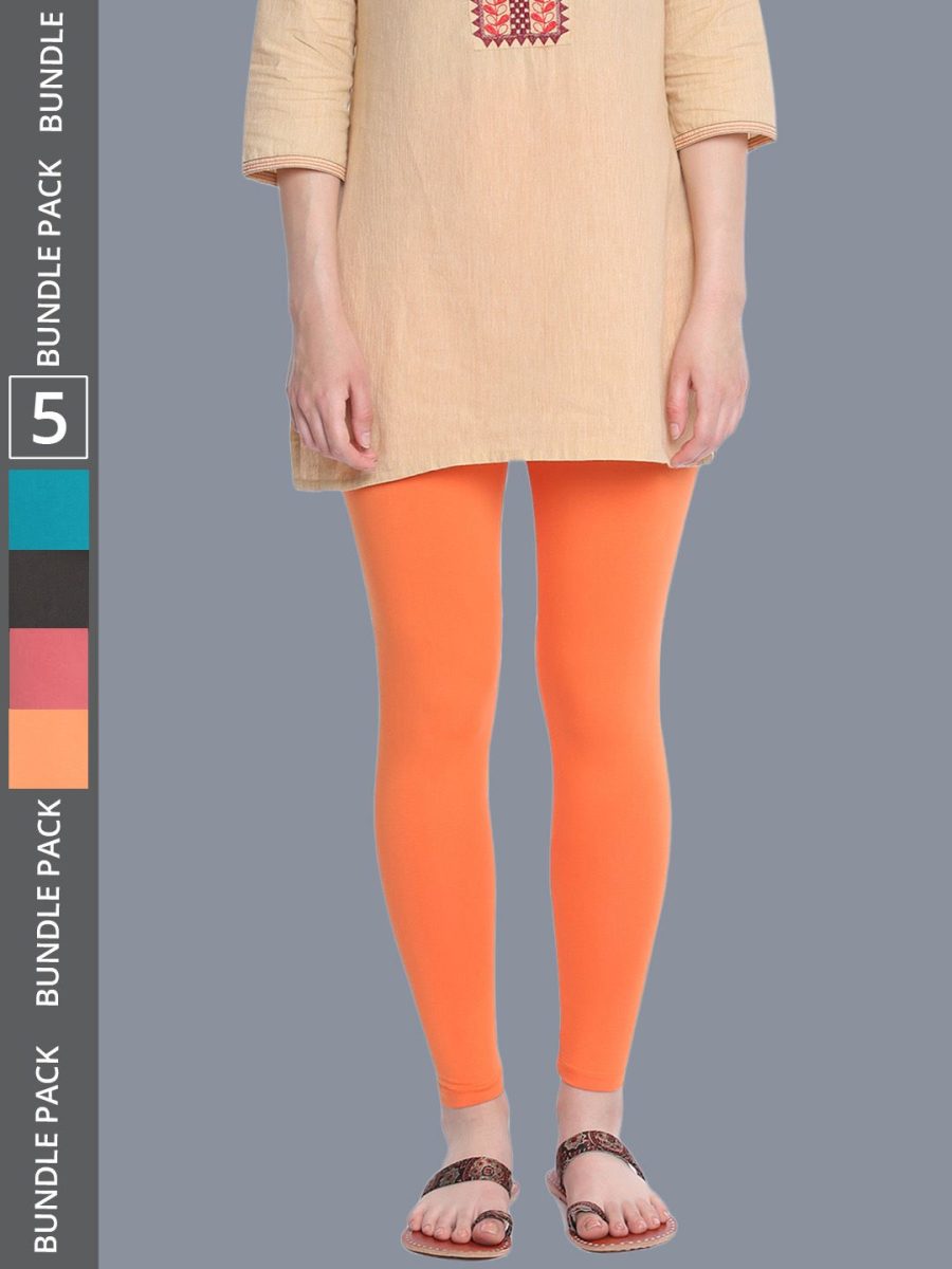 Dollar Missy Women's Cotton Four Way Stretchable Ankle Length Leggings