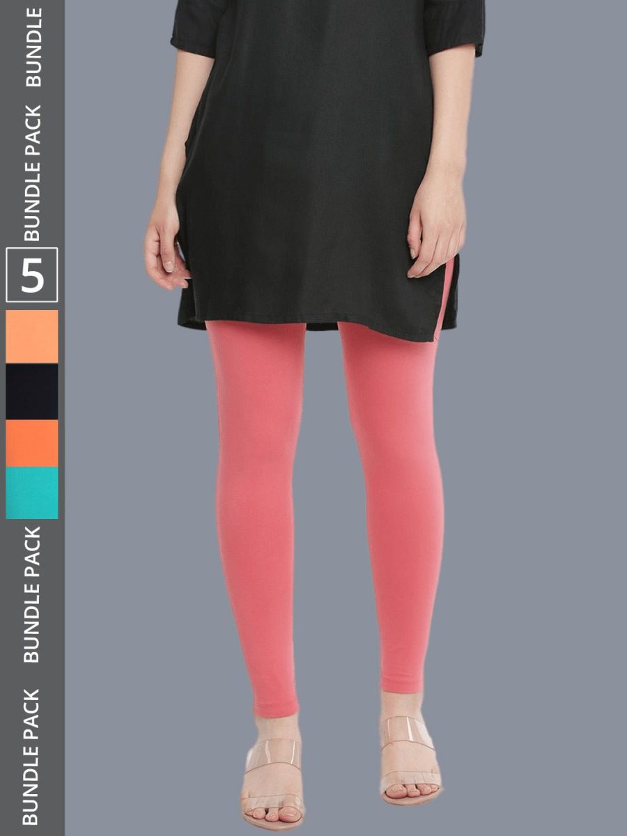 Dollar Missy Women's Cotton Four Way Stretchable Ankle Length Leggings