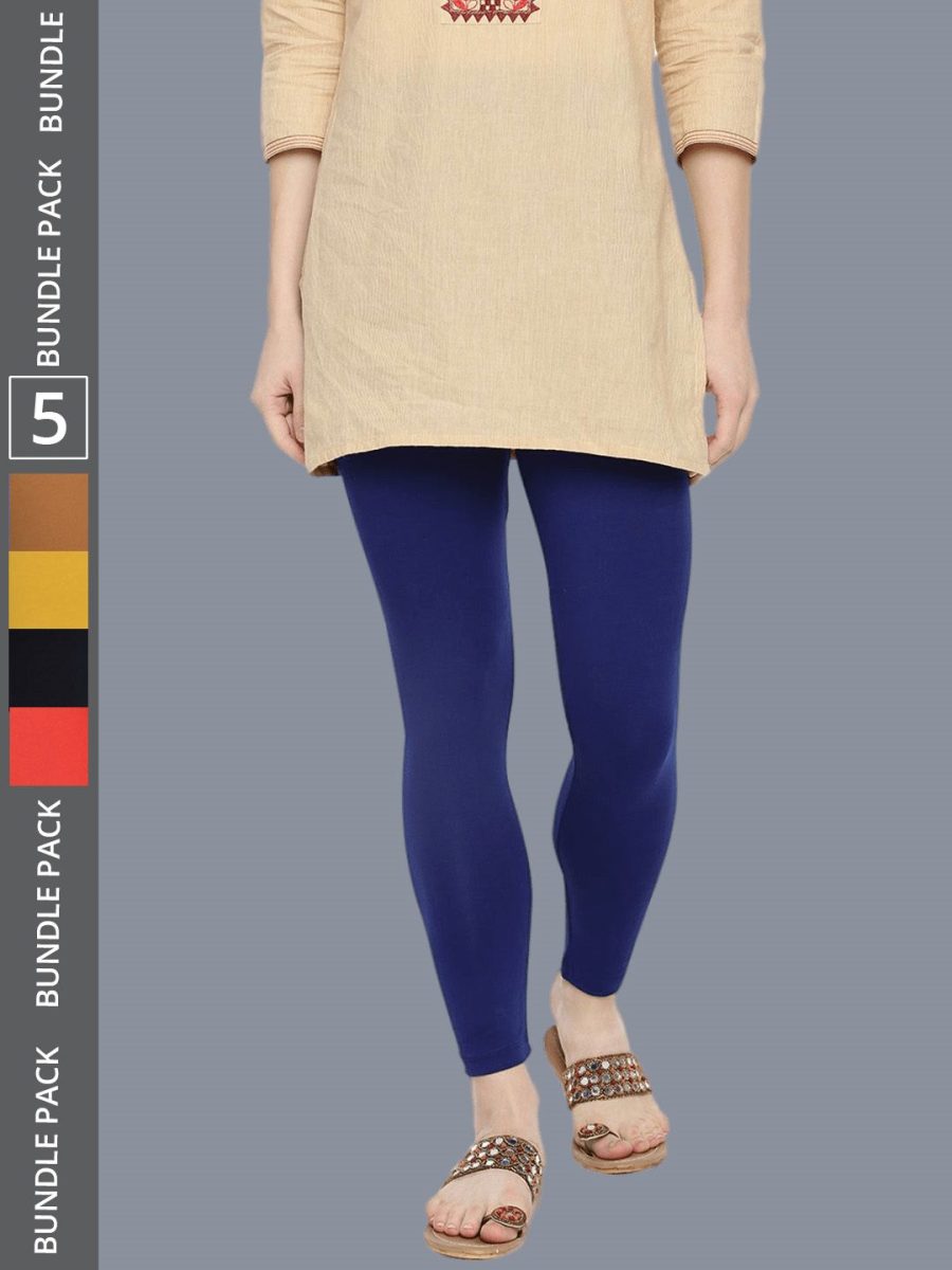 Dollar Missy Women's Cotton Four Way Stretchable Ankle Length Leggings