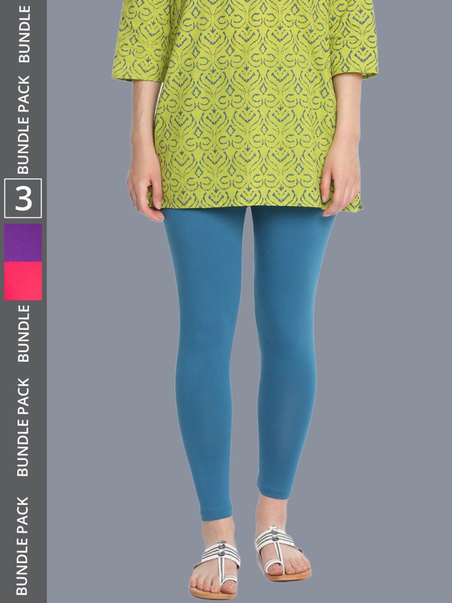 Dollar Missy Women's Cotton Four Way Stretchable Ankle Length Leggings