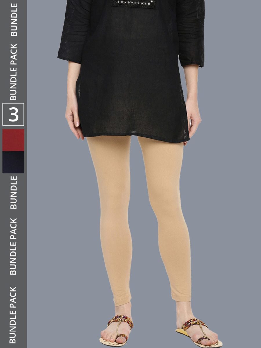 Dollar Missy Women's Cotton Four Way Stretchable Ankle Length Leggings