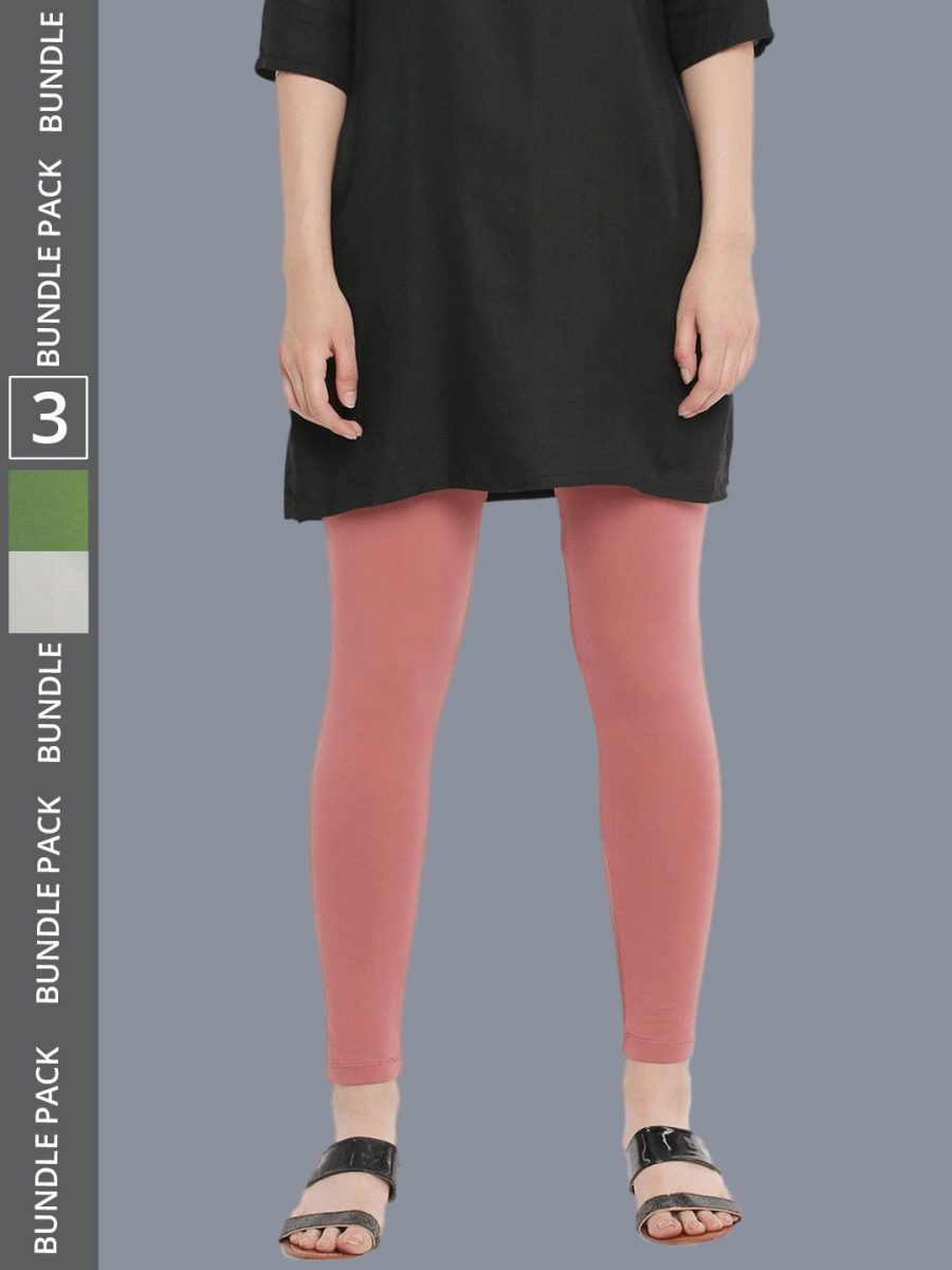 Dollar Missy Women's Cotton Four Way Stretchable Ankle Length Leggings