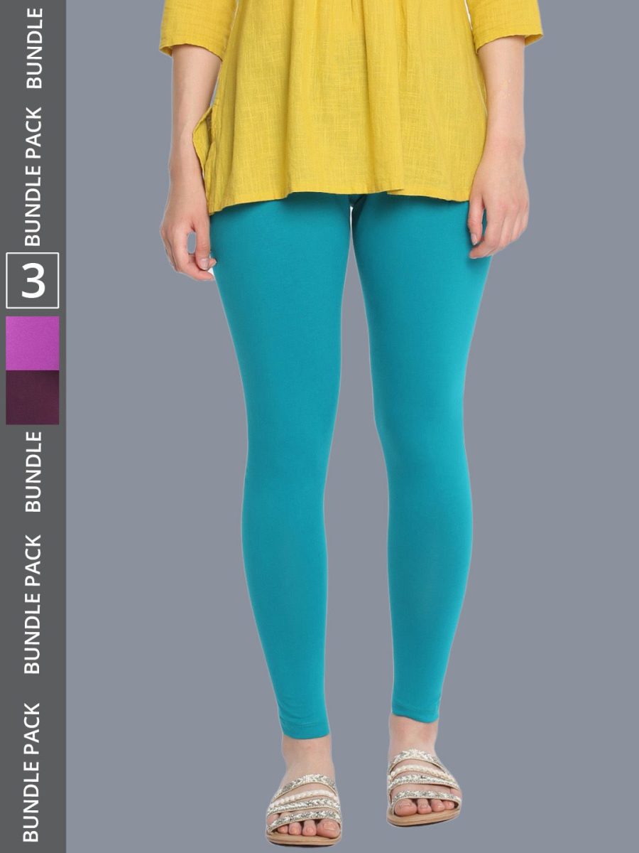 Dollar Missy Women's Cotton Four Way Stretchable Ankle Length Leggings