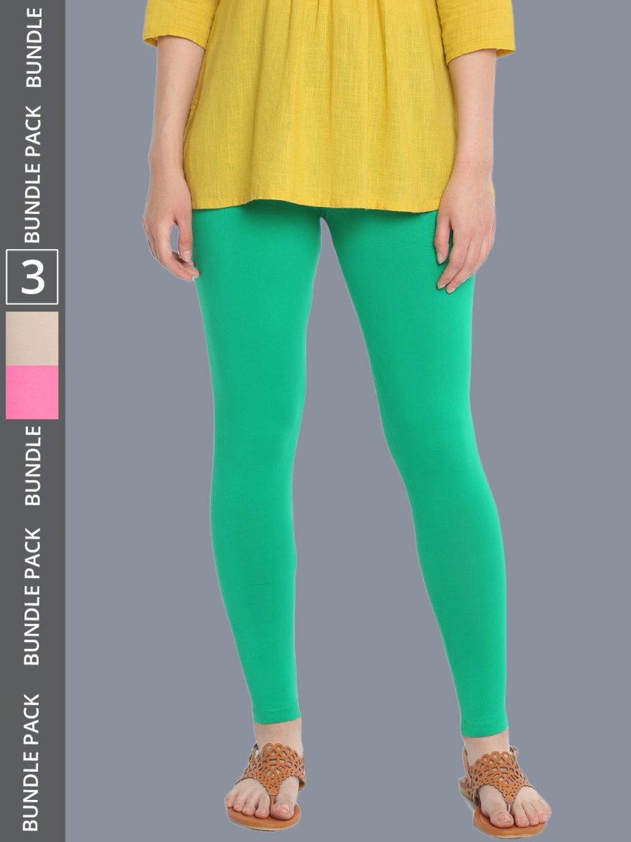 Dollar Missy Women's Cotton Four Way Stretchable Ankle Length Leggings