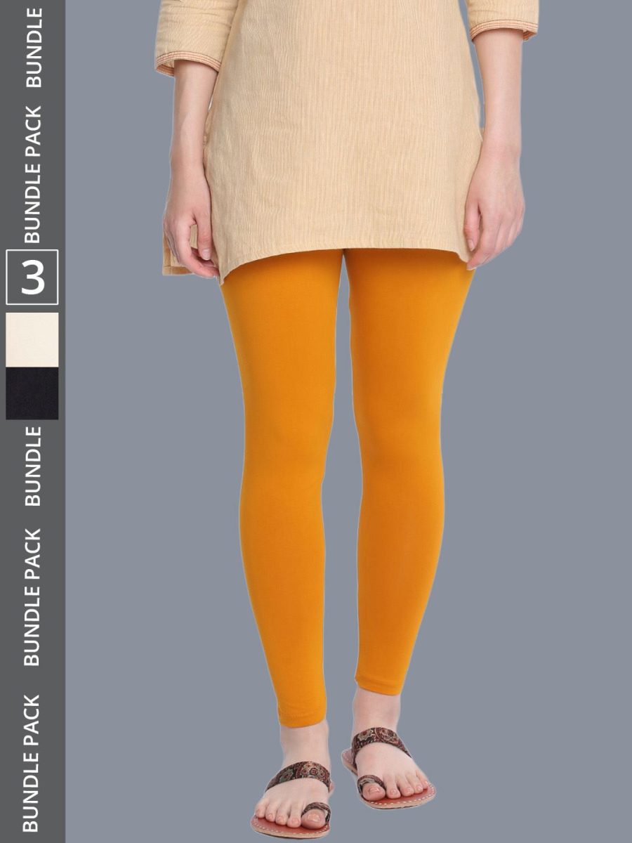 Dollar Missy Women's Cotton Four Way Stretchable Ankle Length Leggings