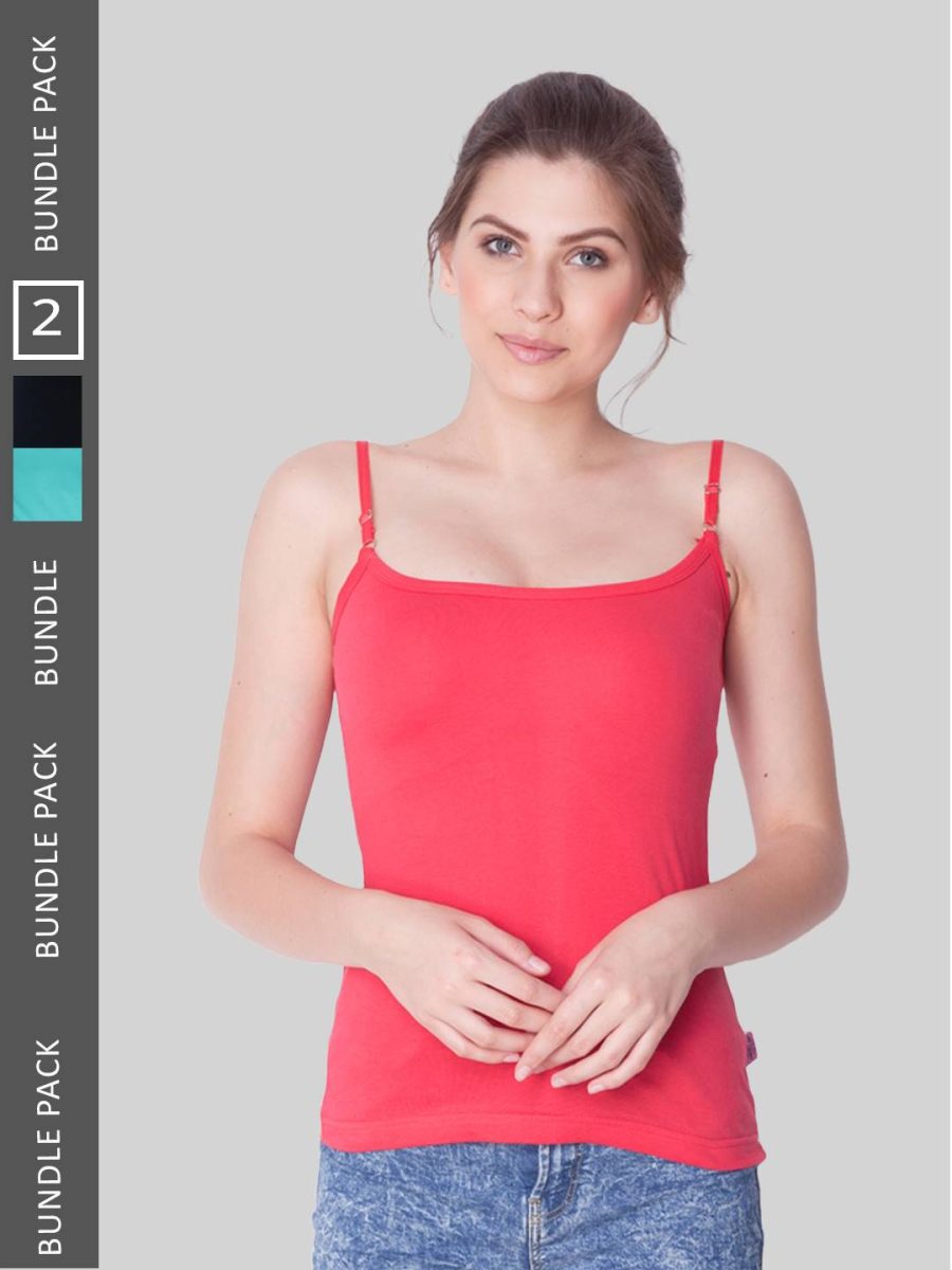 Dollar Missy Pack of 3 Women's Combed Cotton Camisole