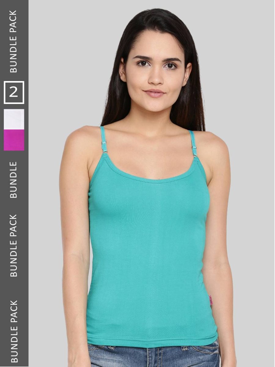 Dollar Missy Pack of 3 Women's Combed Cotton Camisole