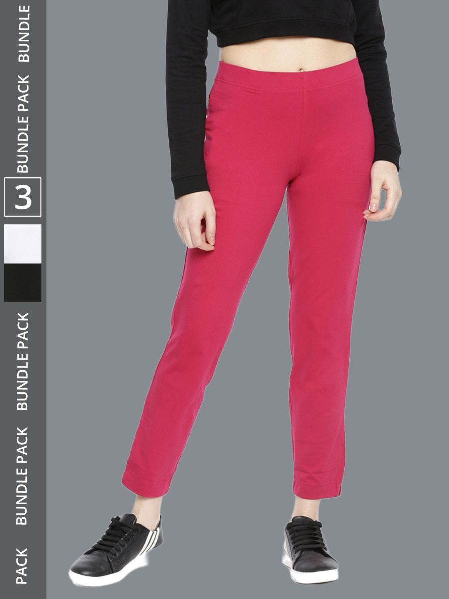 Dollar Missy Women's Cotton Four Way  Stretchable Kurti Pant