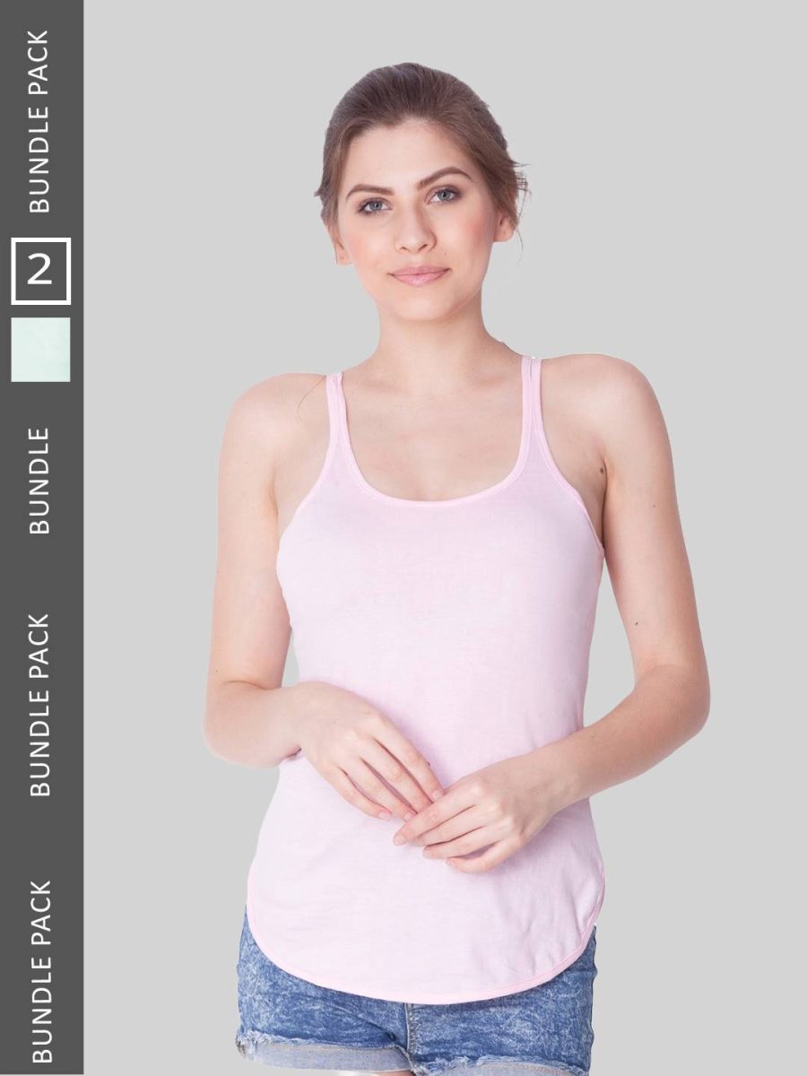 Dollar Missy Pack of 2 Women's Combed Cotton Camisole