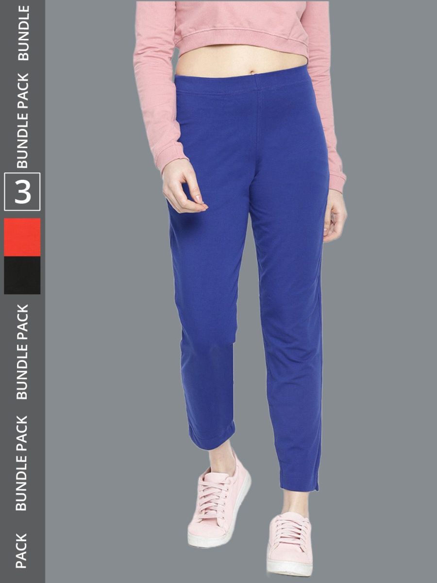 Dollar Missy Women's Cotton Four Way  Stretchable Kurti Pant