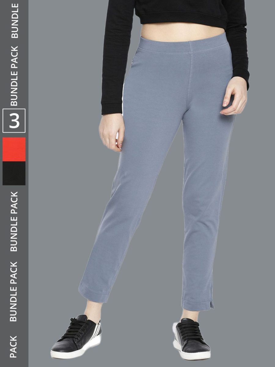 Dollar Missy Women's Cotton Four Way  Stretchable Kurti Pant