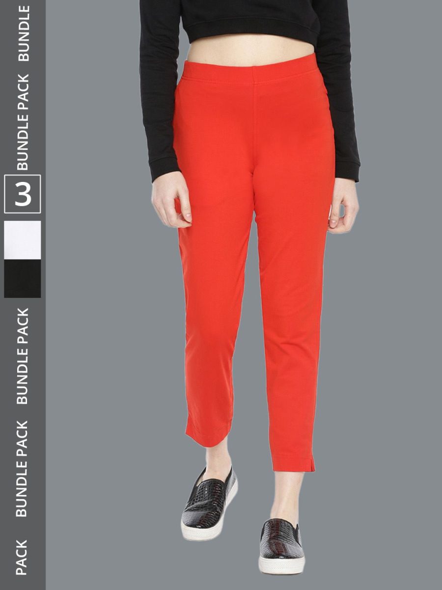 Dollar Missy Women's Cotton Four Way  Stretchable Kurti Pant