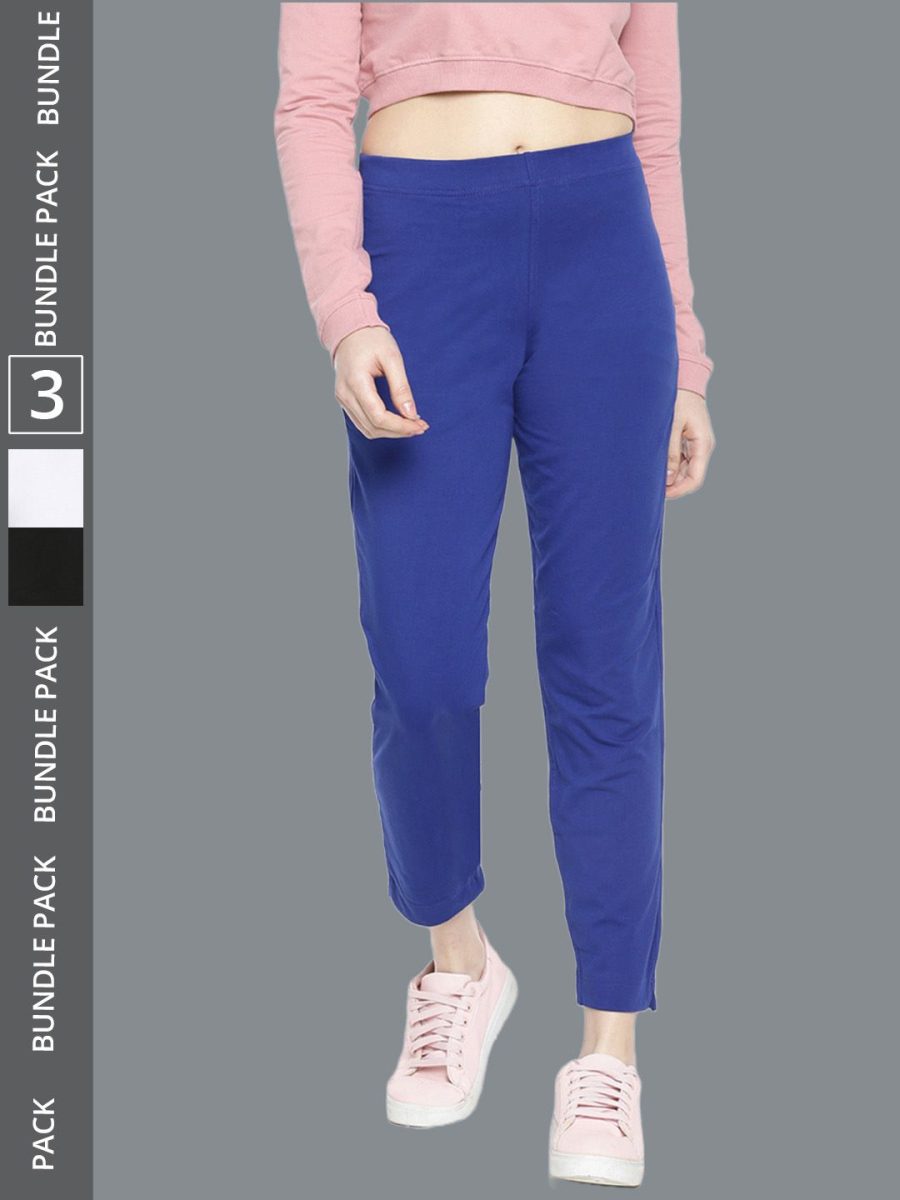 Dollar Missy Women's Cotton Four Way  Stretchable Kurti Pant