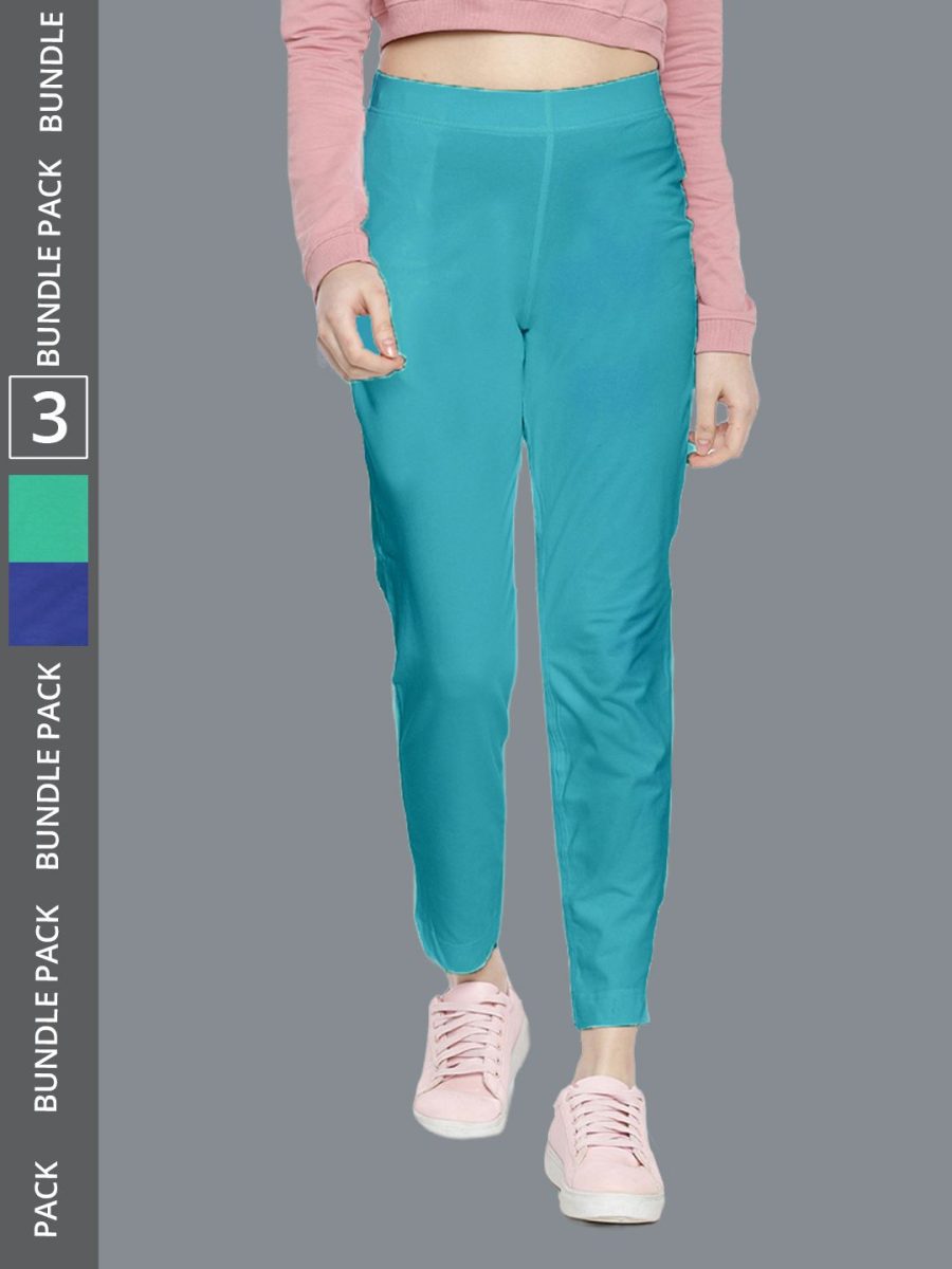 Dollar Missy Women's Cotton Four Way  Stretchable Kurti Pant