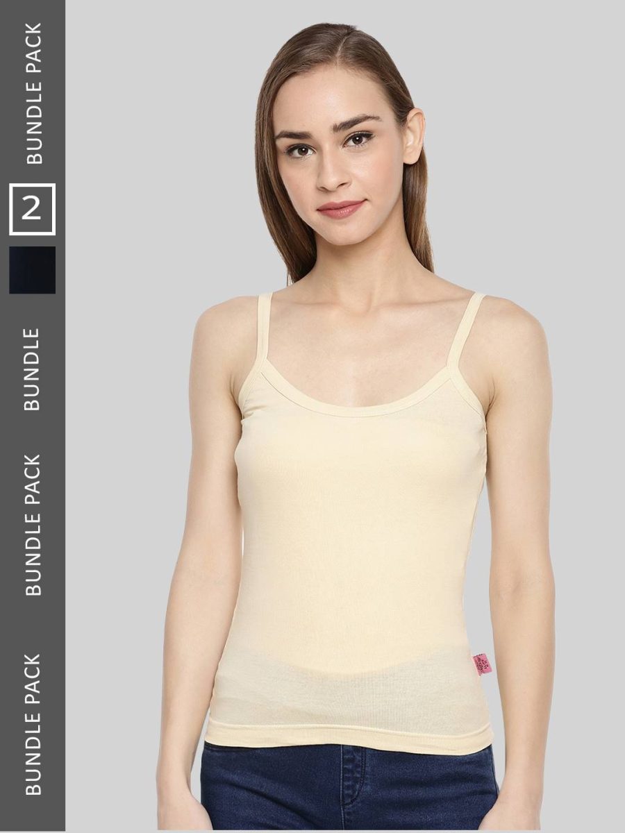 Dollar Missy Pack of 2 Women's Combed Cotton Camisole