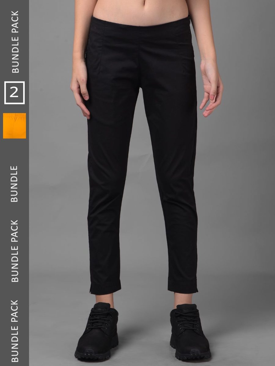 Dollar Missy Women's Cotton Two Way Stretchable Pant