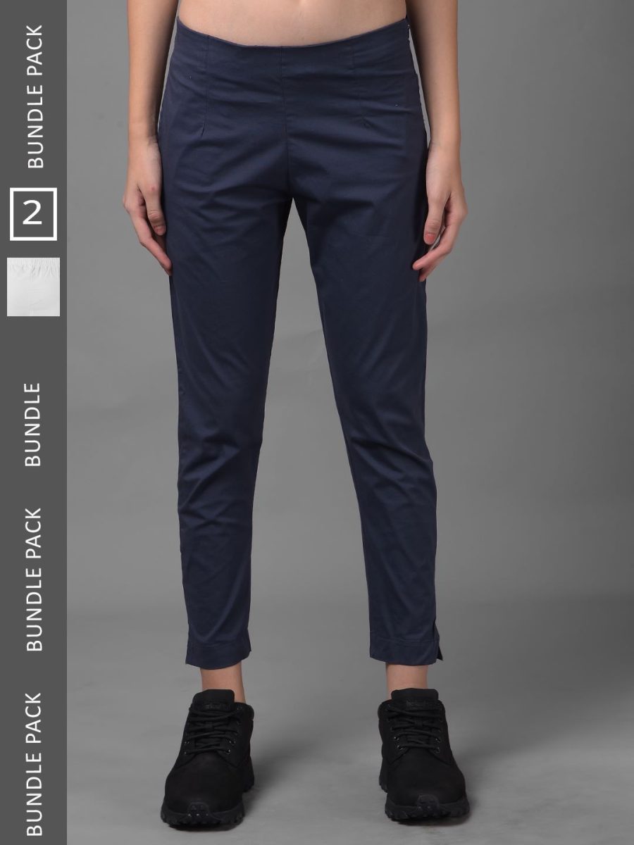 Dollar Missy Women's Cotton Two Way Stretchable Pant