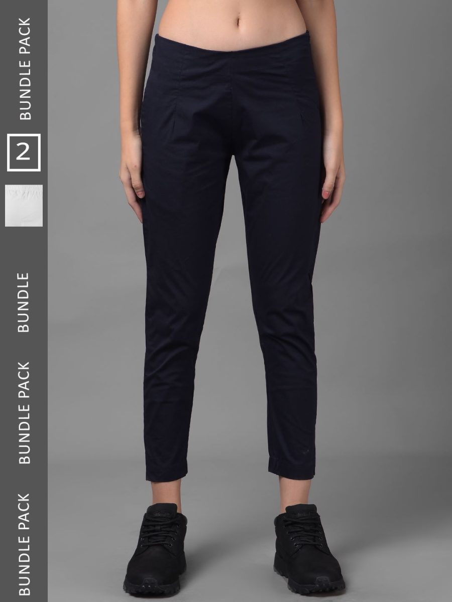Dollar Missy Women's Cotton Two Way Stretchable Pant