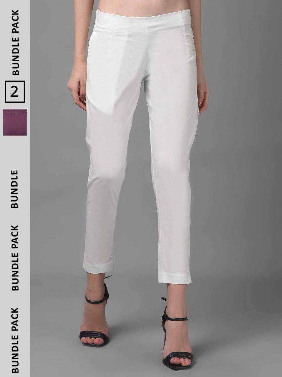 Dollar Missy Women's Cotton Two Way Stretchable Pant