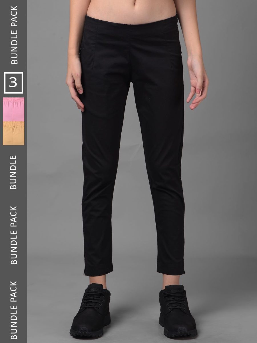 Dollar Missy Women's Cotton Two Way Stretchable Pant