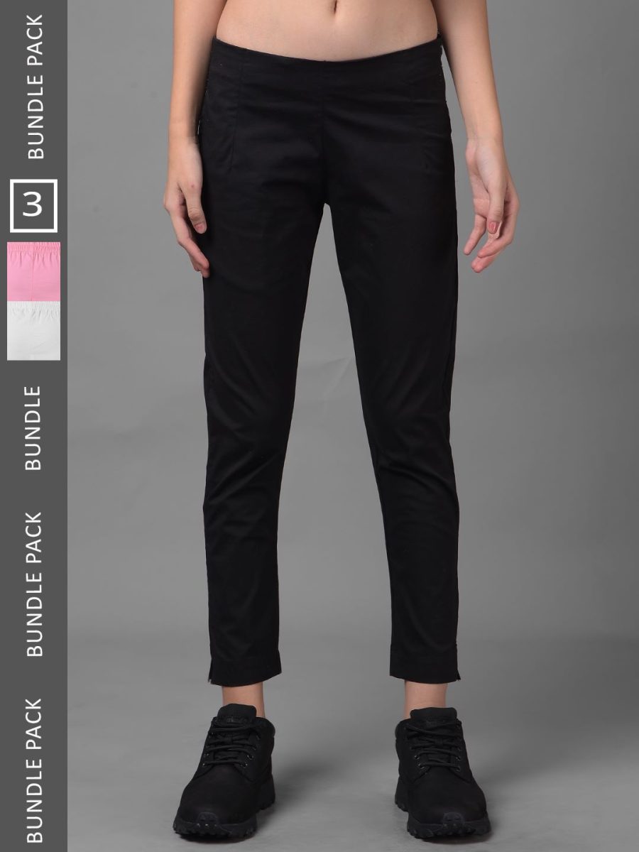 Dollar Missy Women's Cotton Two Way Stretchable Pant