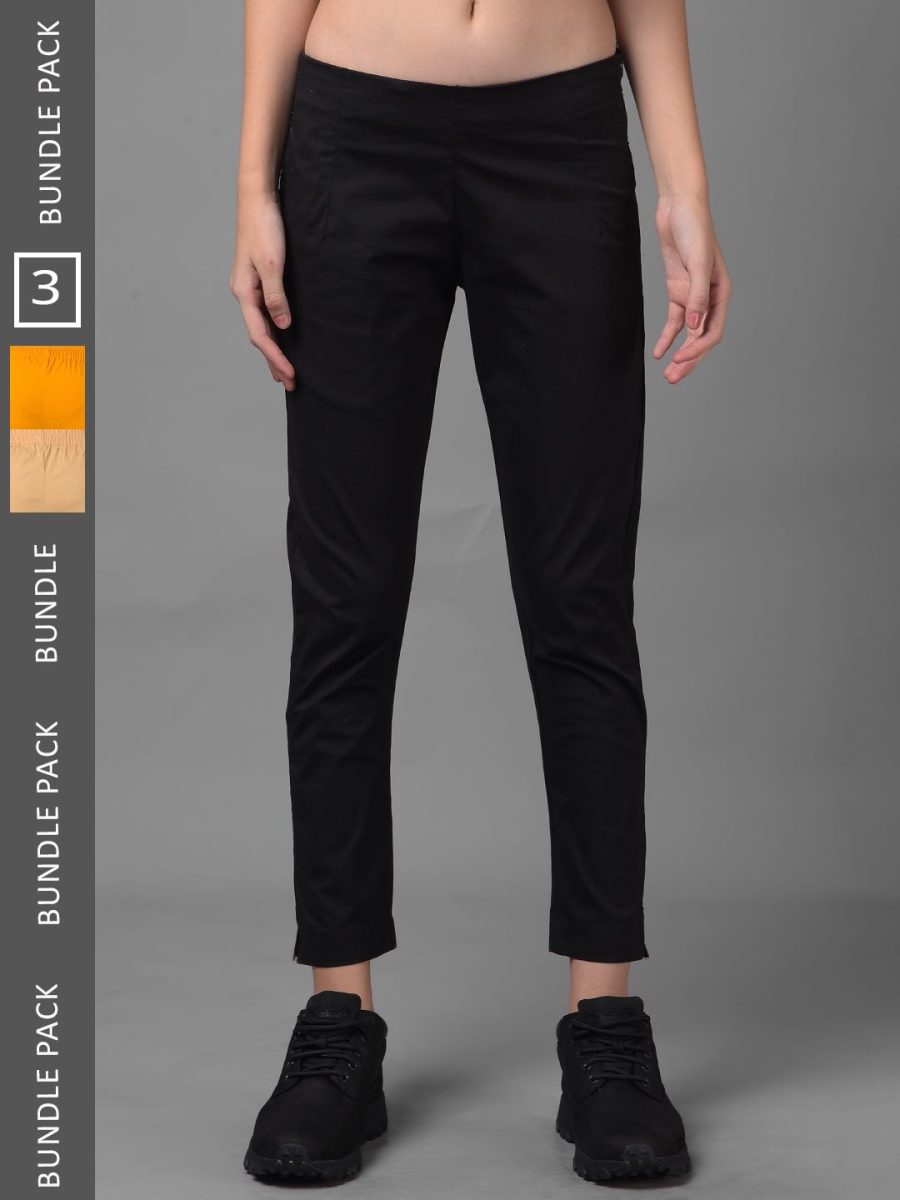 Dollar Missy Women's Cotton Two Way Stretchable Pant