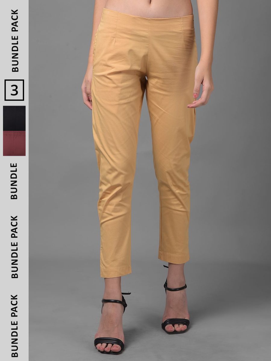 Dollar Missy Women's Cotton Two Way Stretchable Pant