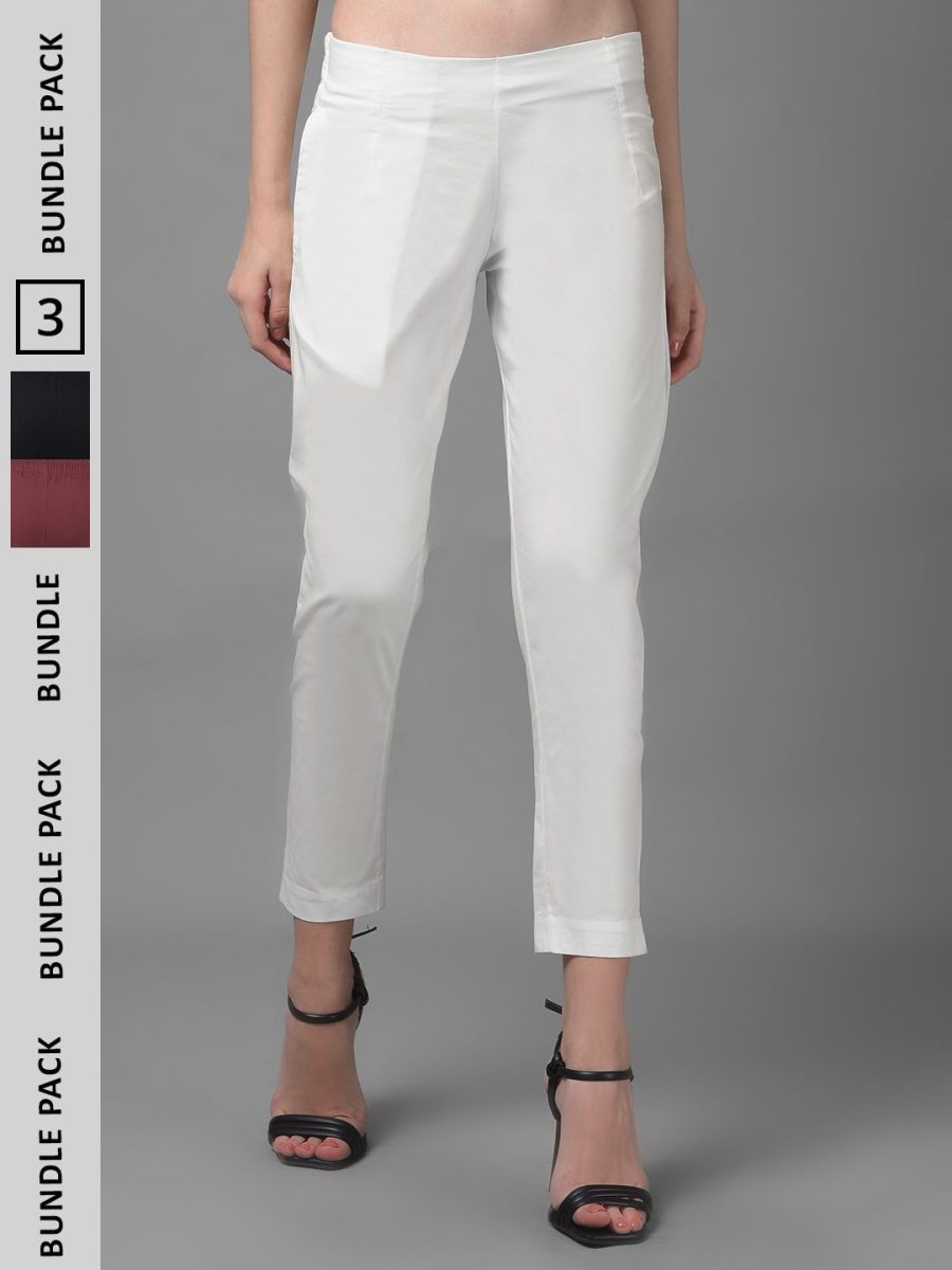 Dollar Missy Women's Cotton Two Way Stretchable Pant