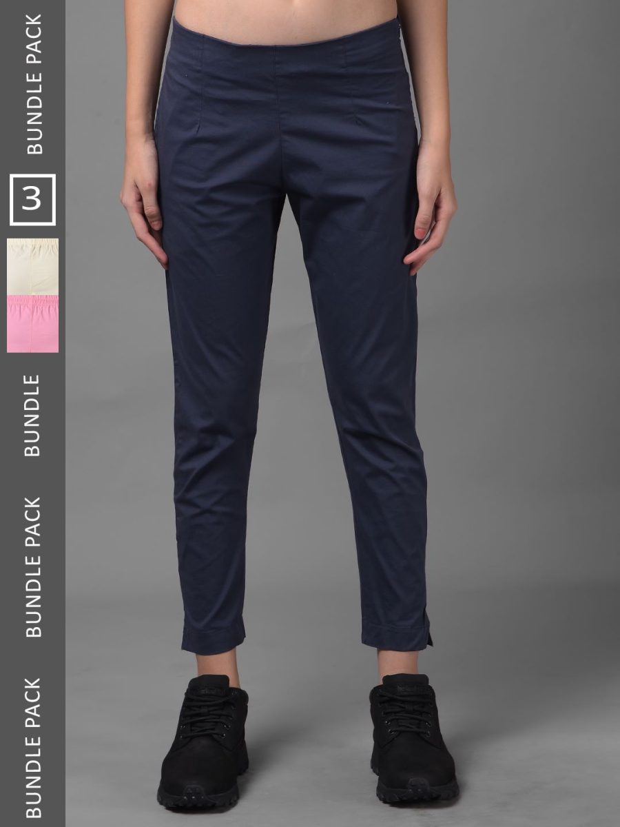 Dollar Missy Women's Cotton Two Way Stretchable Pant